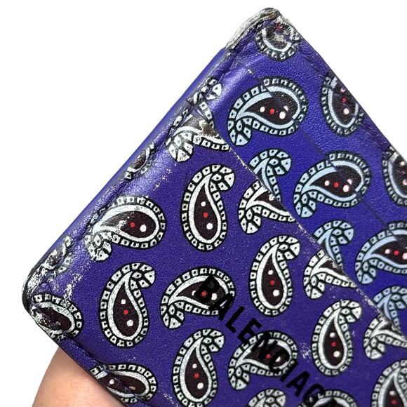 Balenciaga Paisley Cardholder Wallet - Picture 9 of 14